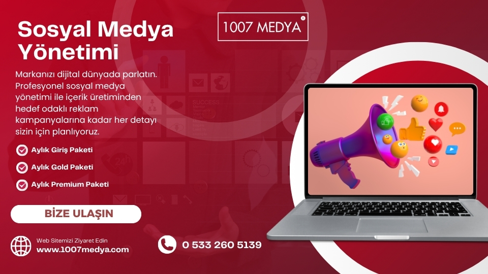 Sosyal Medya Hizmeti (960 x 540 piksel)